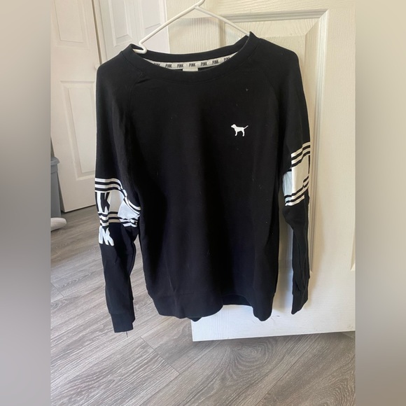 Victoria’s Secret PINK, size S, black with white, pullover sweatshirt - Picture 1 of 3